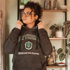 Produktbild Harry Potter - Slytherin Wappen Premium Hoodie grau