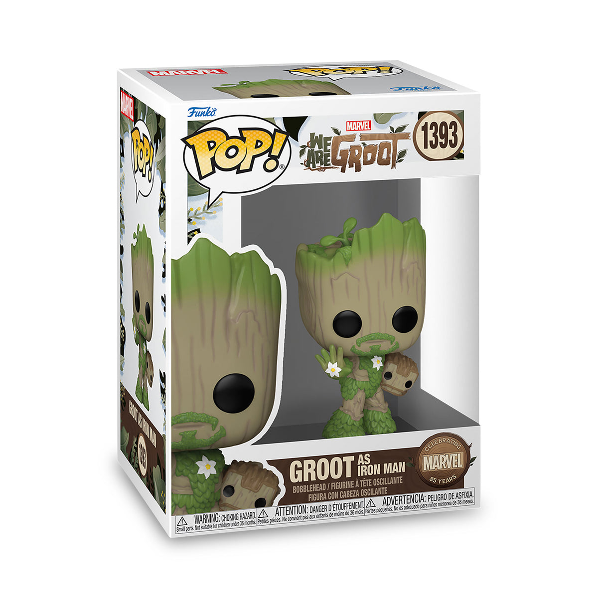 Produktbild Marvel - We Are Groot Iron Man Funko Pop Wackelkopf-Figur