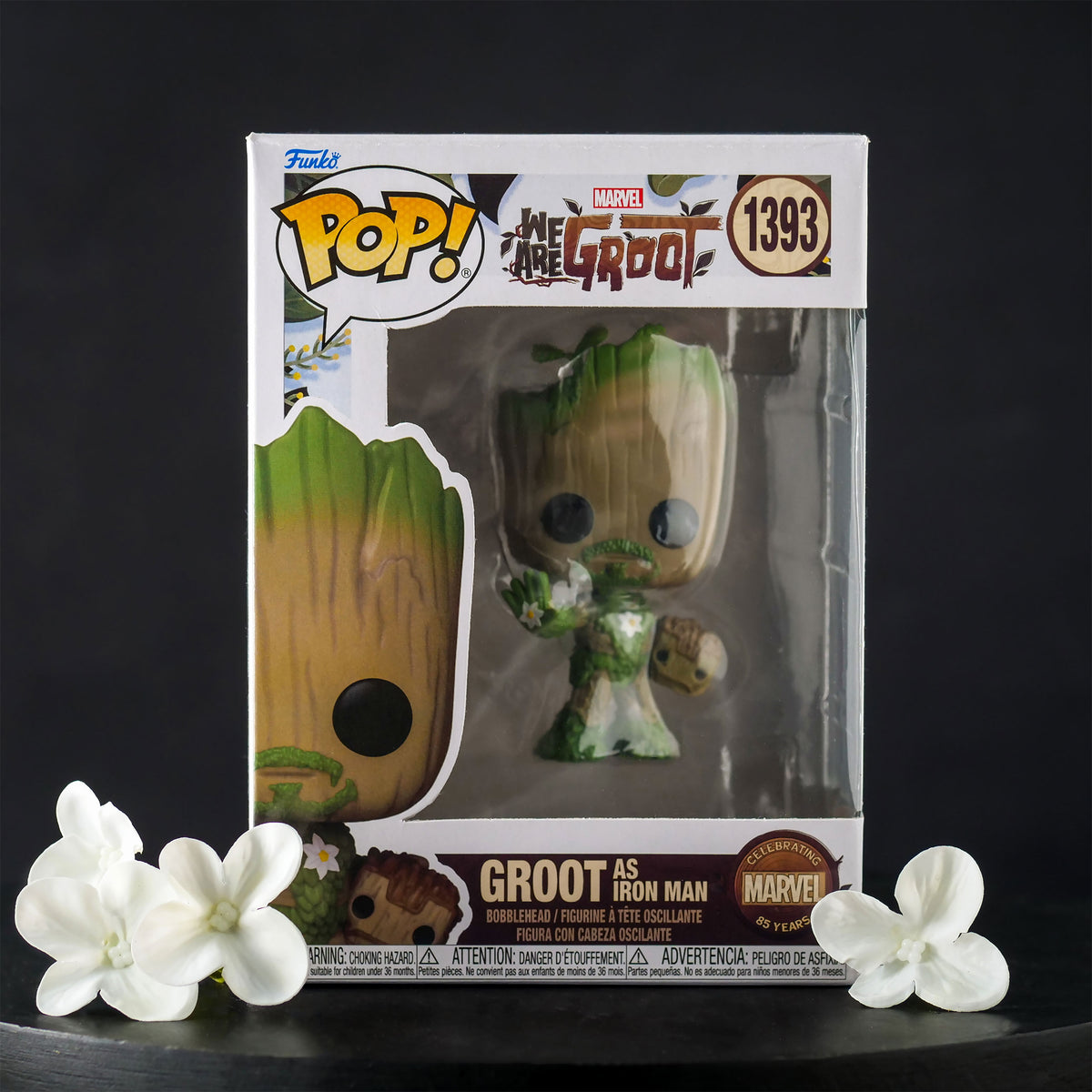 Produktbild Marvel - We Are Groot Iron Man Funko Pop Wackelkopf-Figur