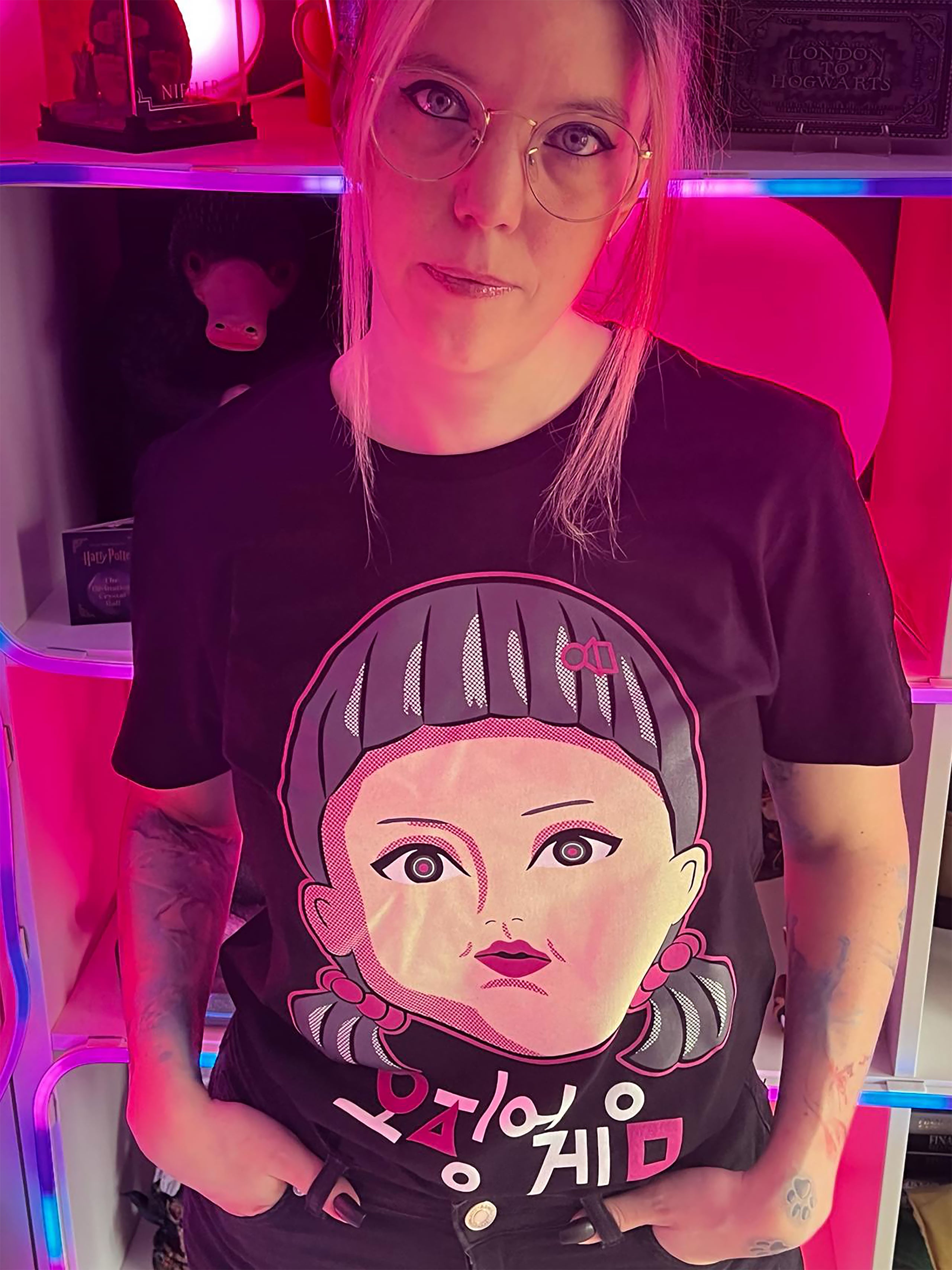 Produktbild Squid Game - Young-Hee Doll T-Shirt schwarz