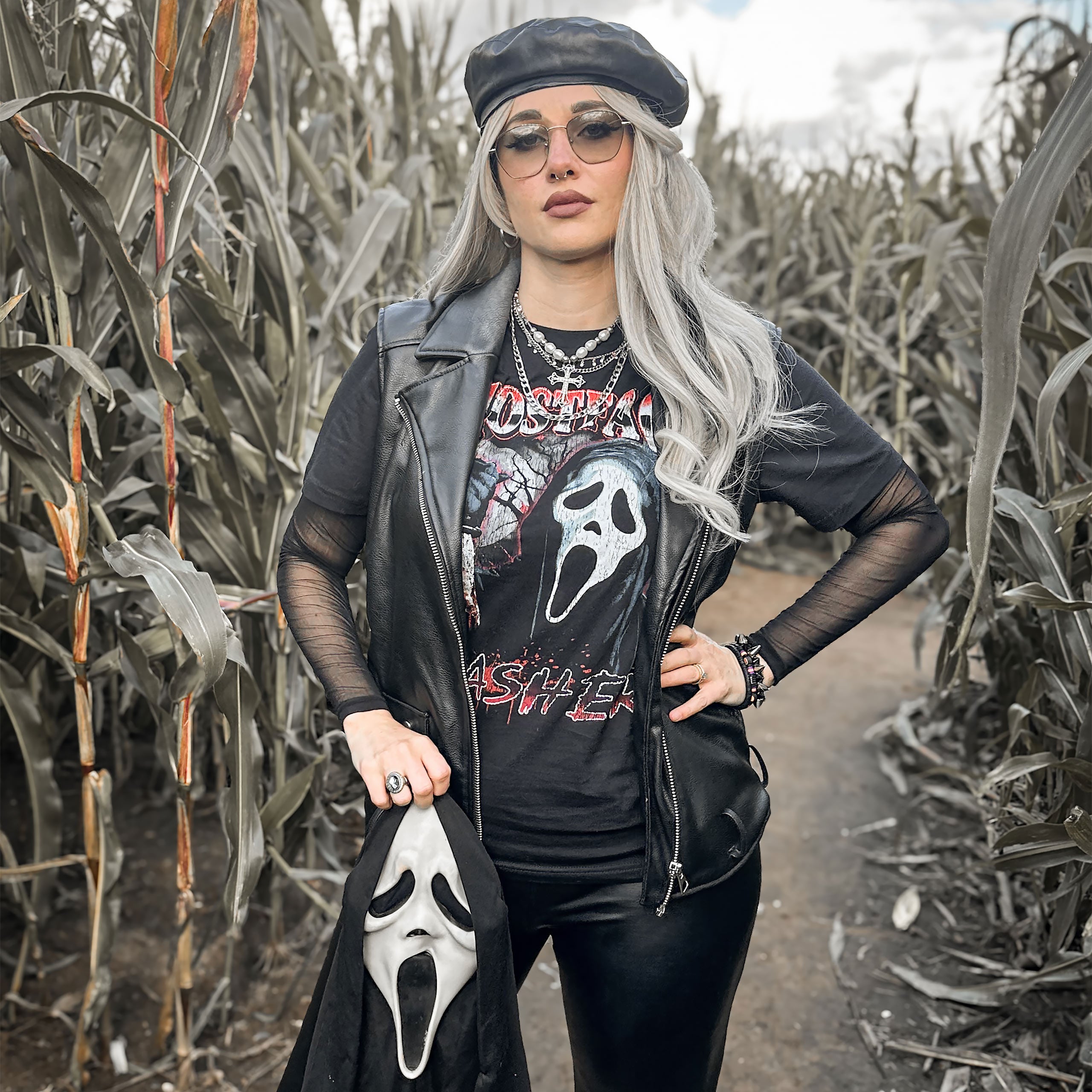 Image produit Ghost Face - T-shirt Slasher noir