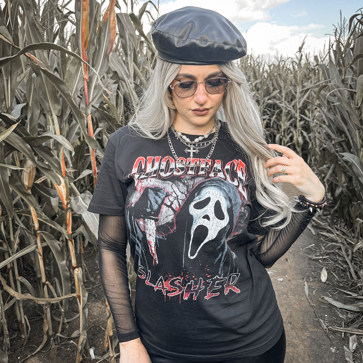 Image produit Ghost Face - T-shirt Slasher noir
