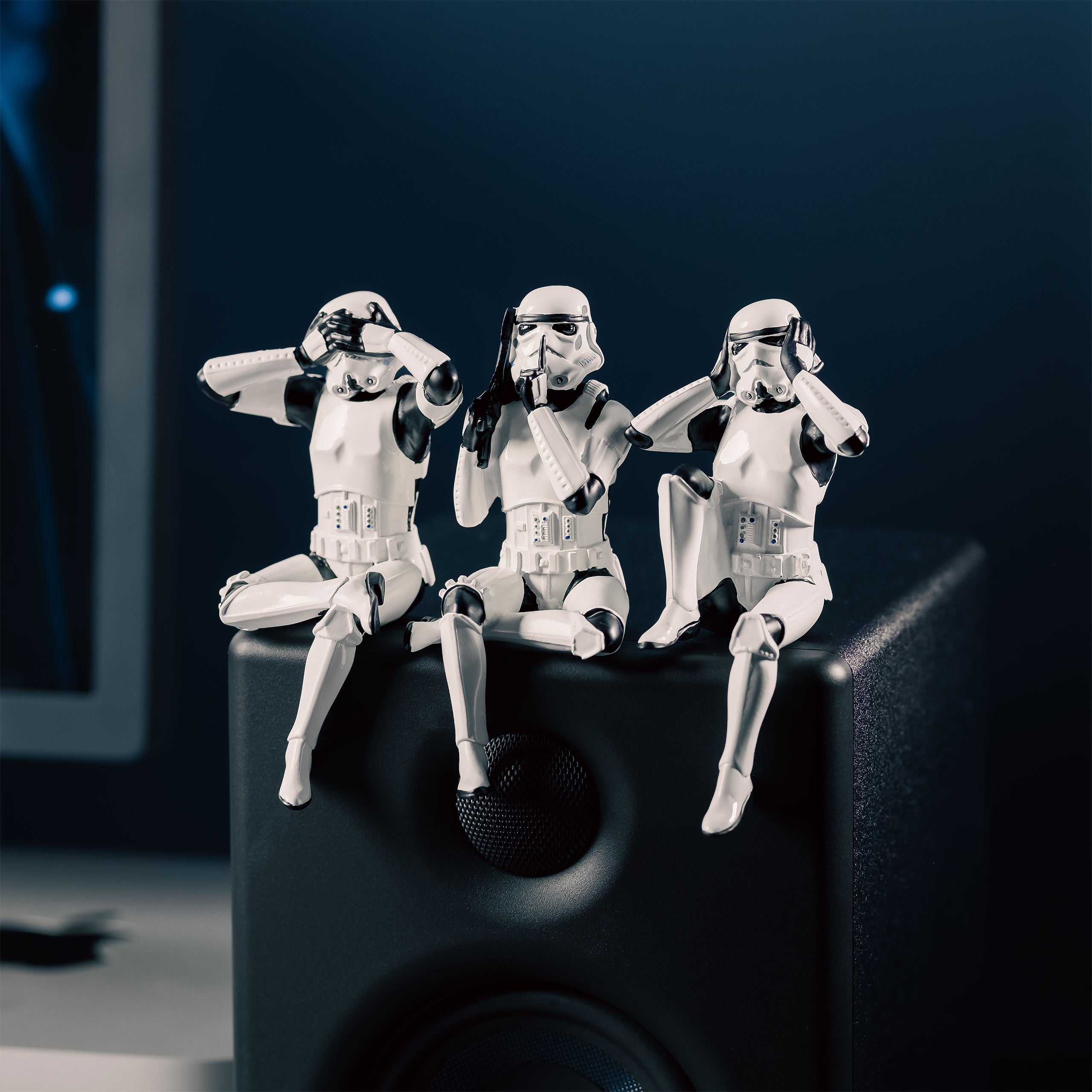 Image produit Set de figurines Original Stormtrooper Don't See Hear Speak assis