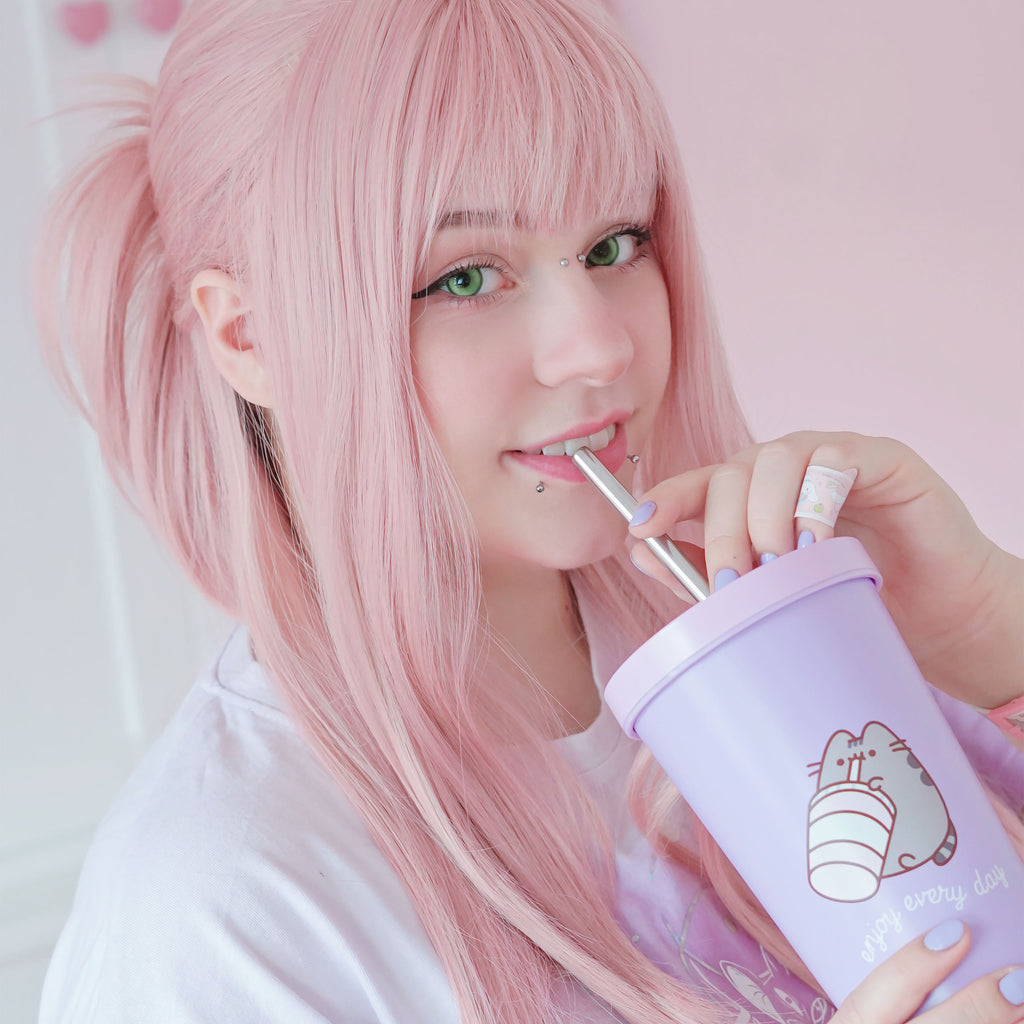 Image produit Pusheen - Profitez de chaque jour tasse à boire avec paille