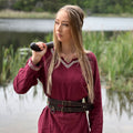 Product image Medieval Dress with Hand Embroidery red