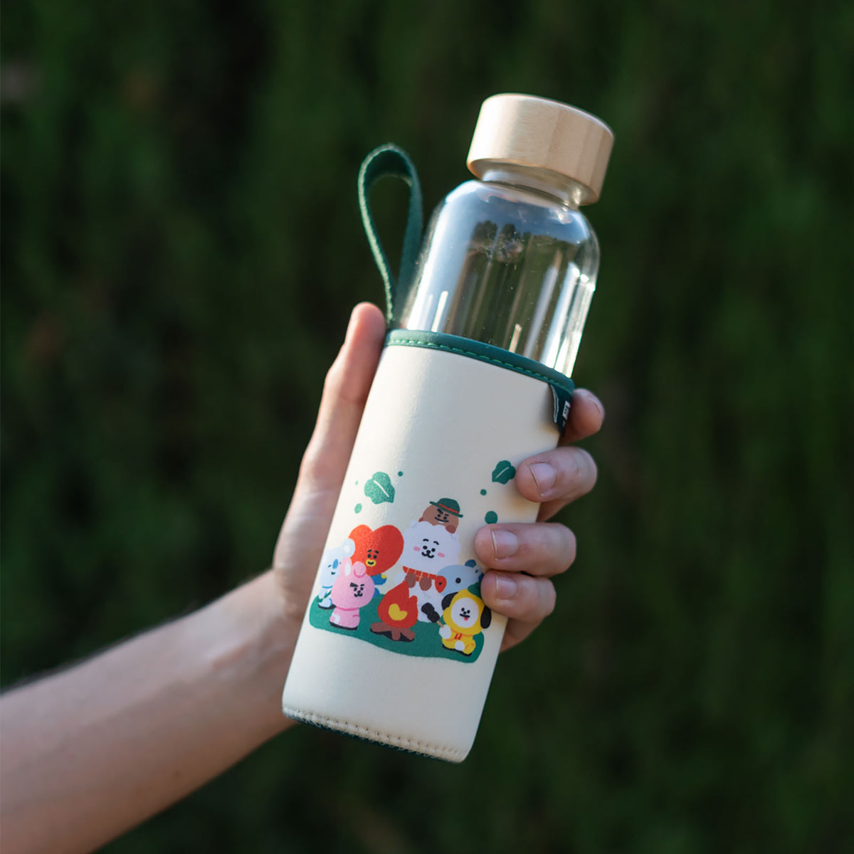 Image produit Line Friends - BT21 Green Planet Bouteille d'eau
