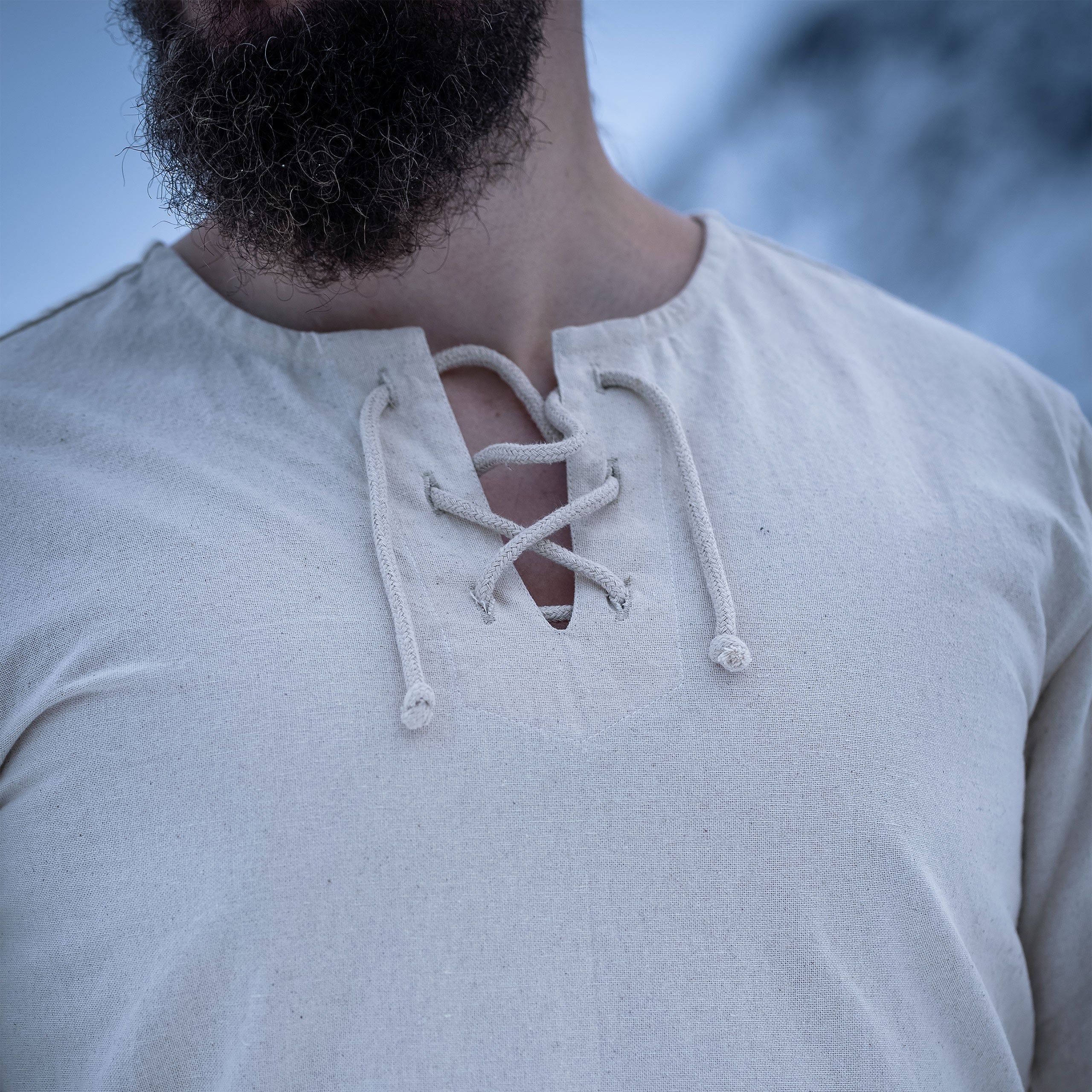 Immagine del prodotto Camicia medievale con lacci naturale