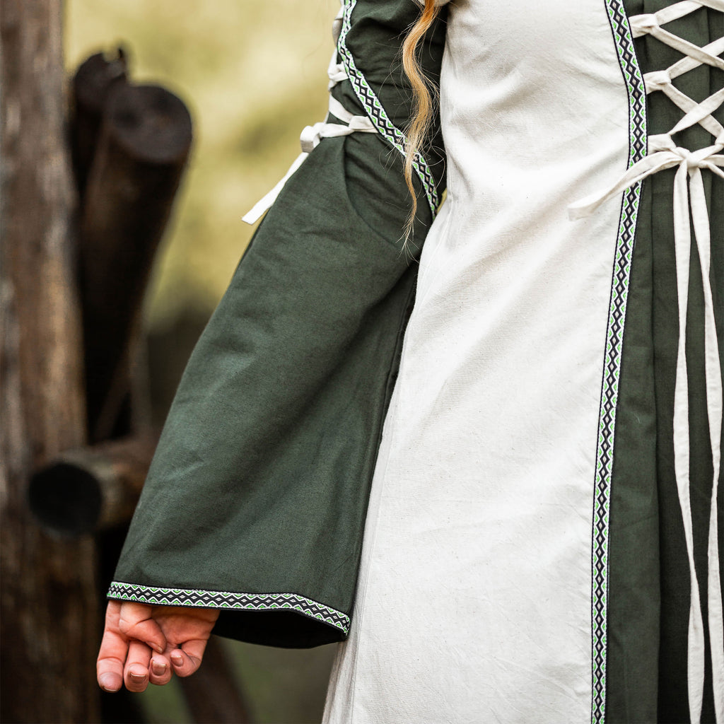 Product image Medieval dress with lacing green-nature