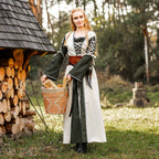 Product image Medieval dress with lacing green-nature