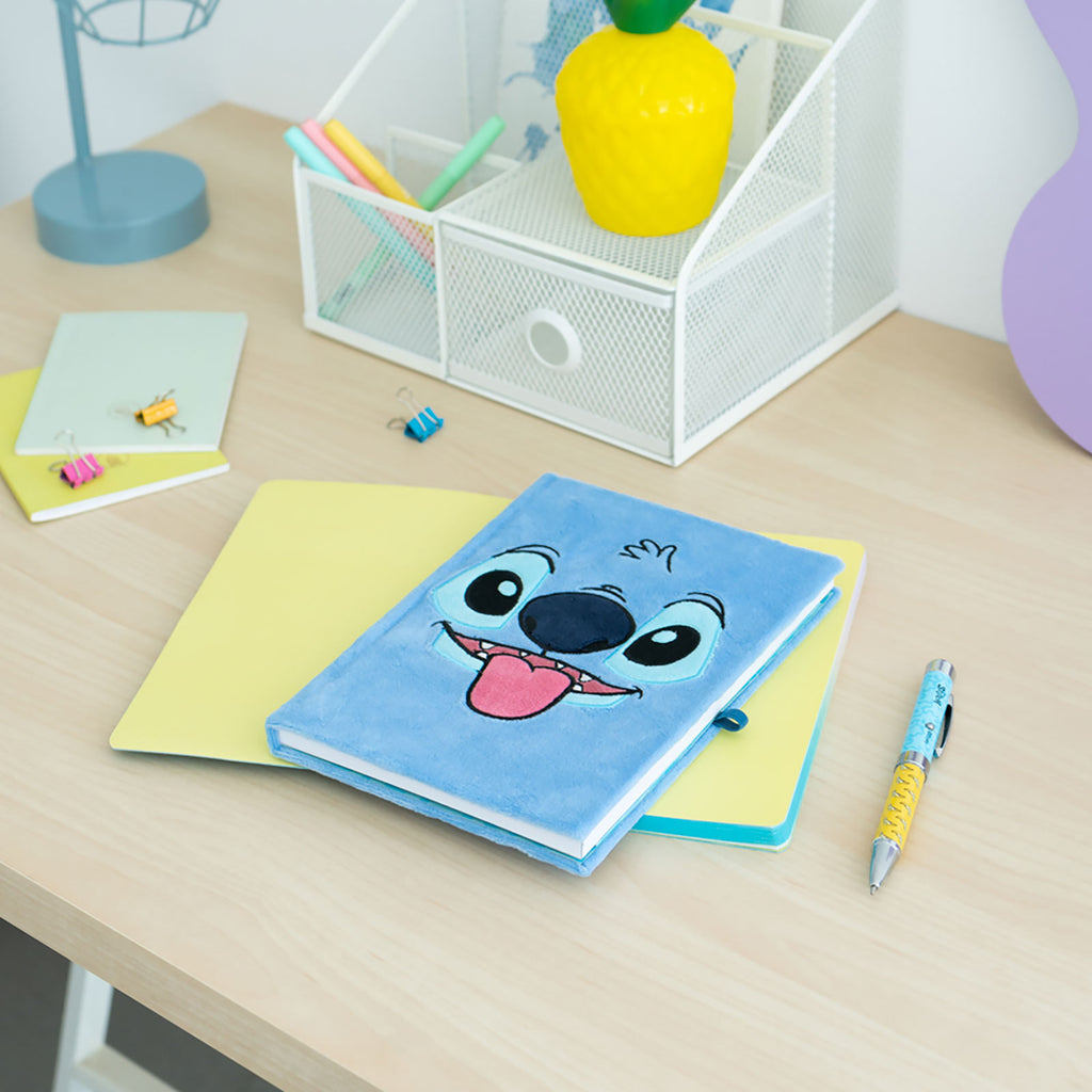 Produktbild Stitch Plüsch Notizbuch mit Kugelschreiber - Lilo & Stitch