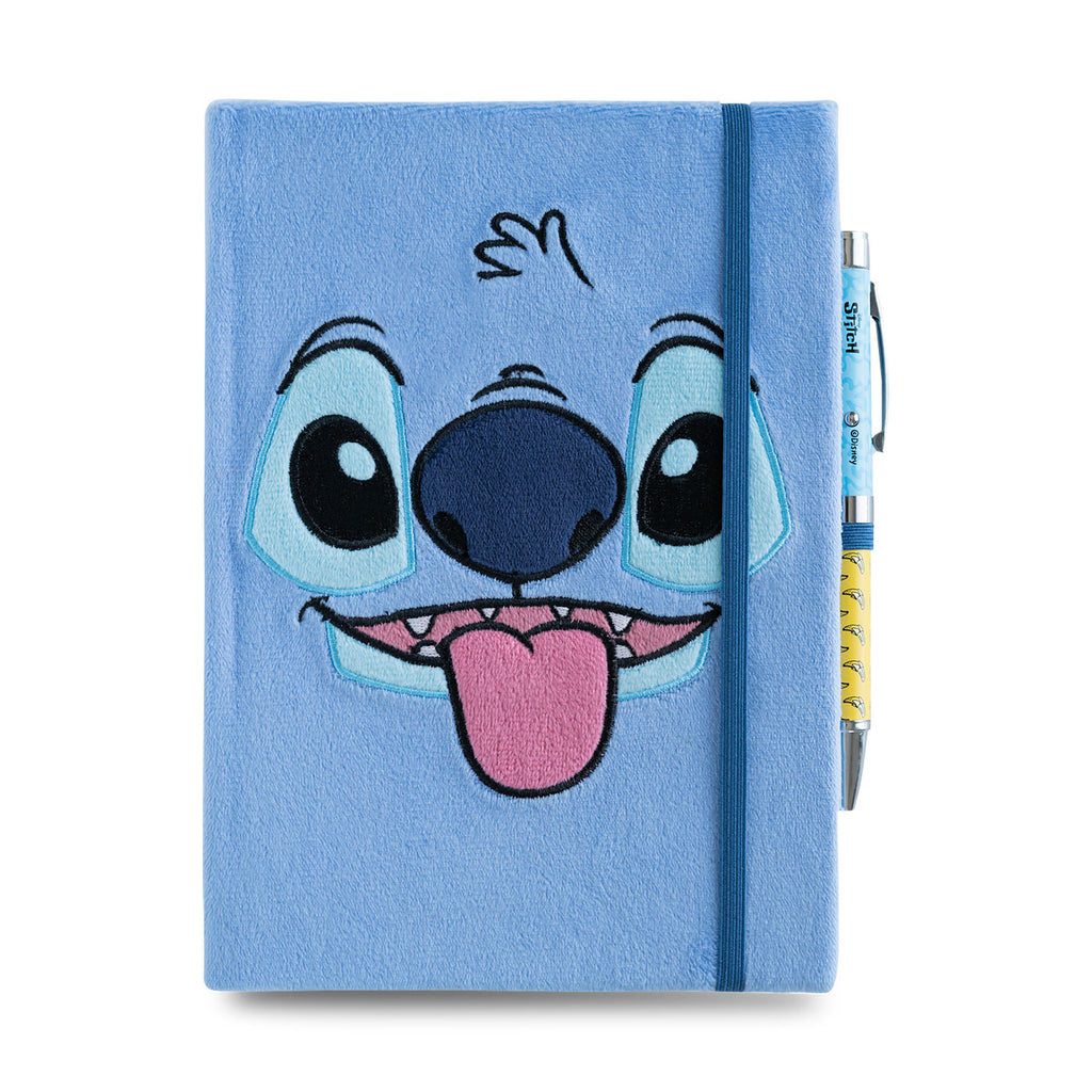 Produktbild Stitch Plüsch Notizbuch mit Kugelschreiber - Lilo & Stitch