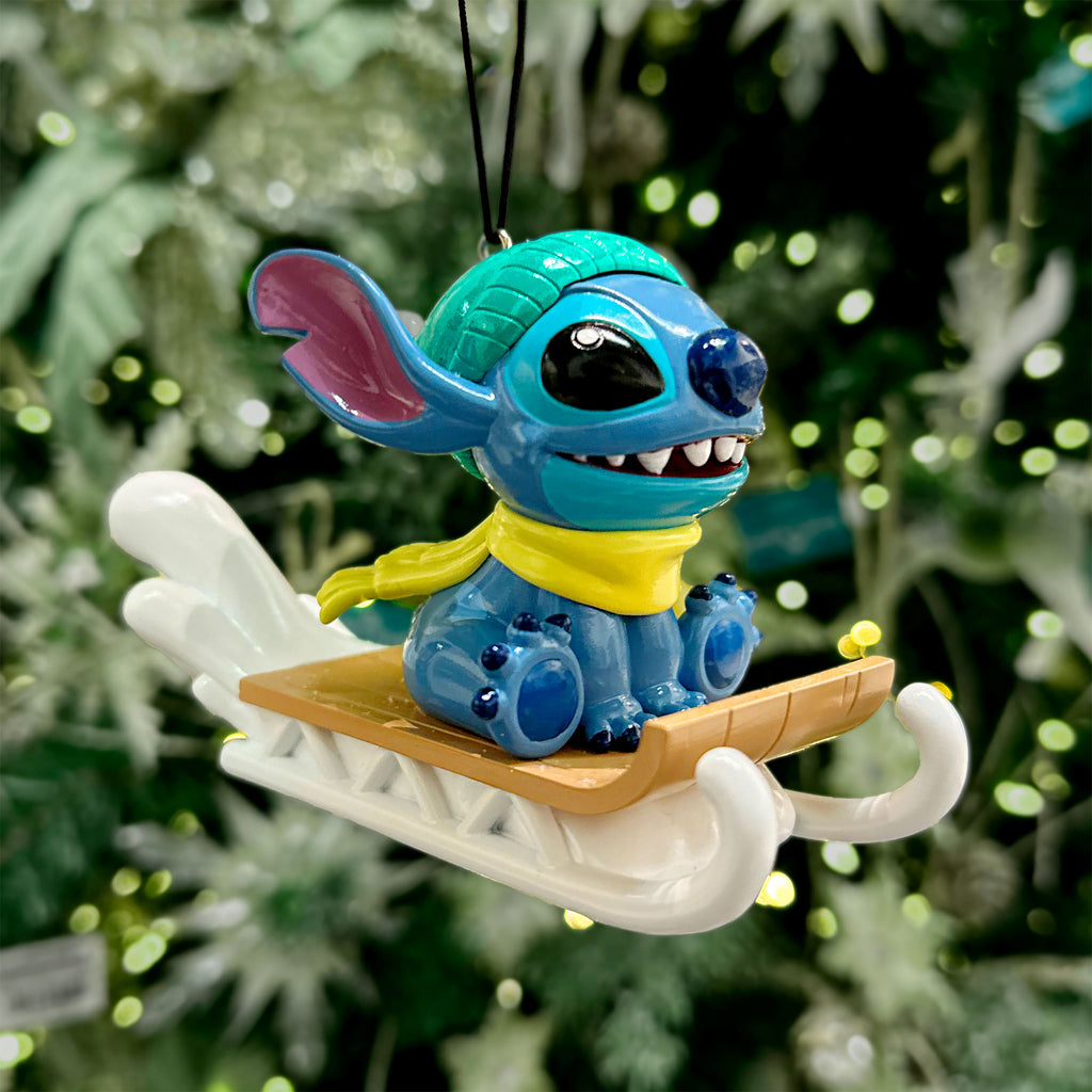 Image produit Stitch avec traîneau Décoration d'arbre de Noël - Lilo & Stitch
