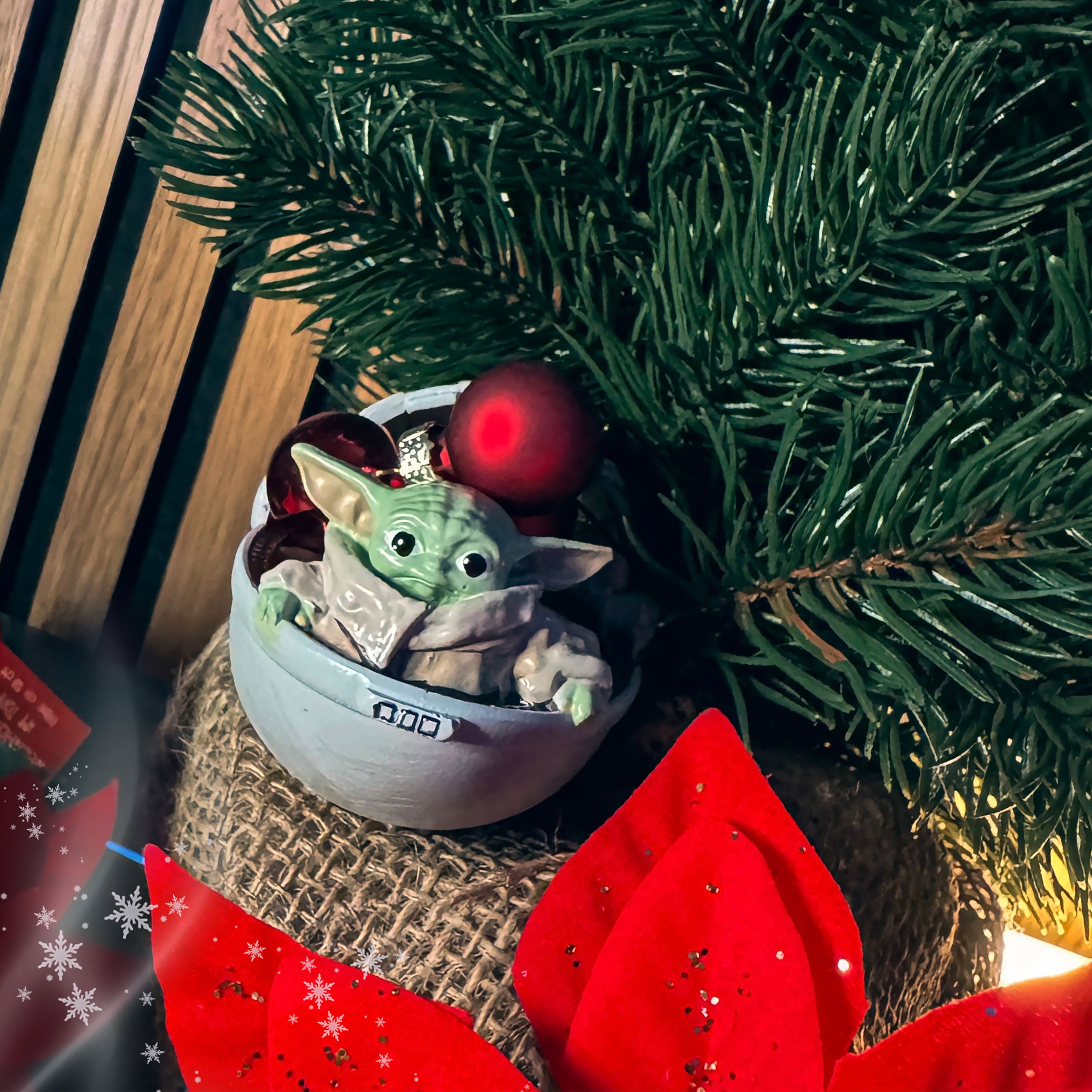 Produktbild Grogu im Kinderwagen Weihnachtsbaum-Schmuck - Star Wars The Mandalorian