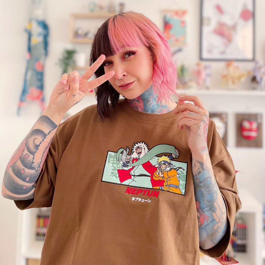 Produktbild Naruto - Jiraiya & Naruto Oversize Premium T-Shirt