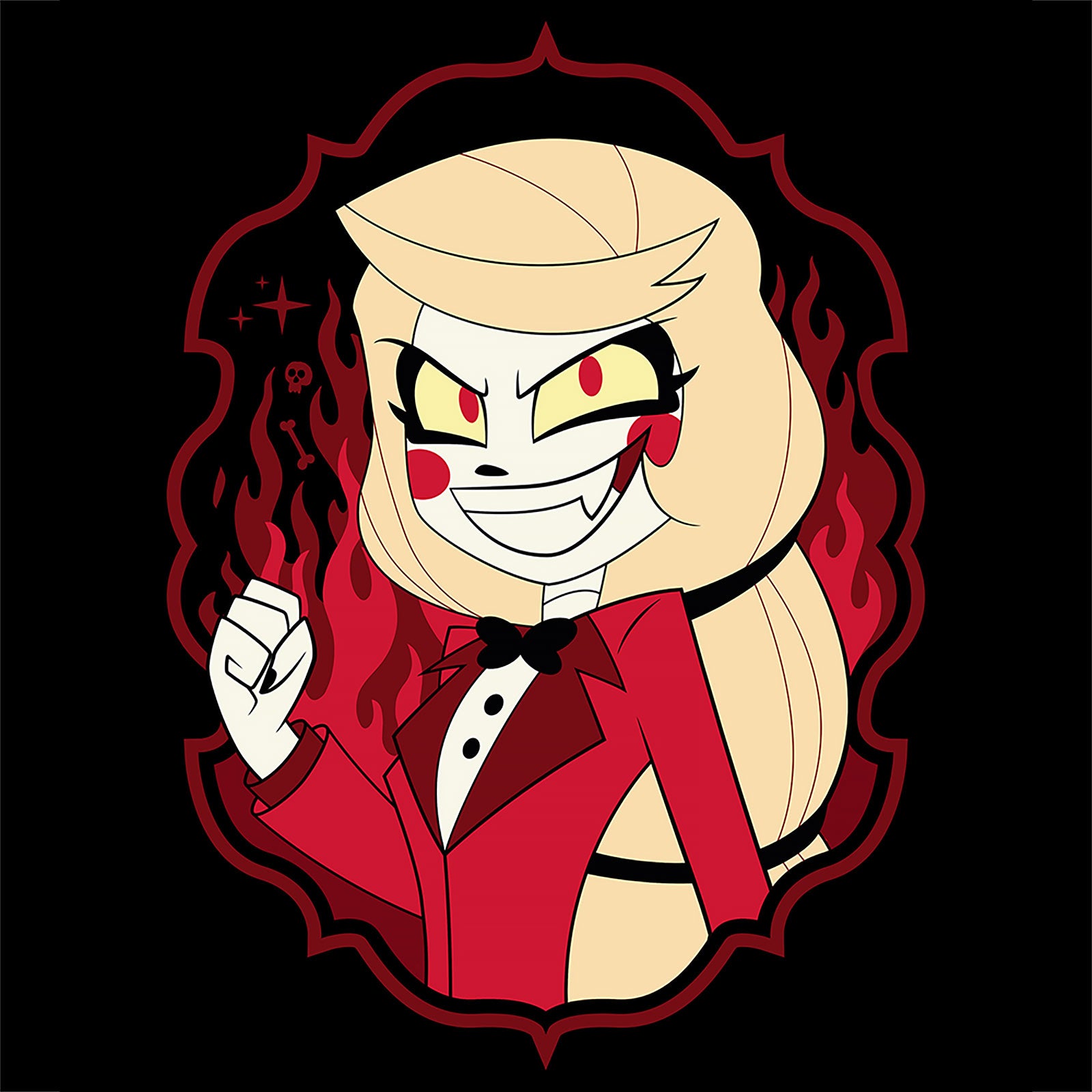 Immagine del prodotto T-shirt di Charlie Morningstar per fan di Hazbin Hotel