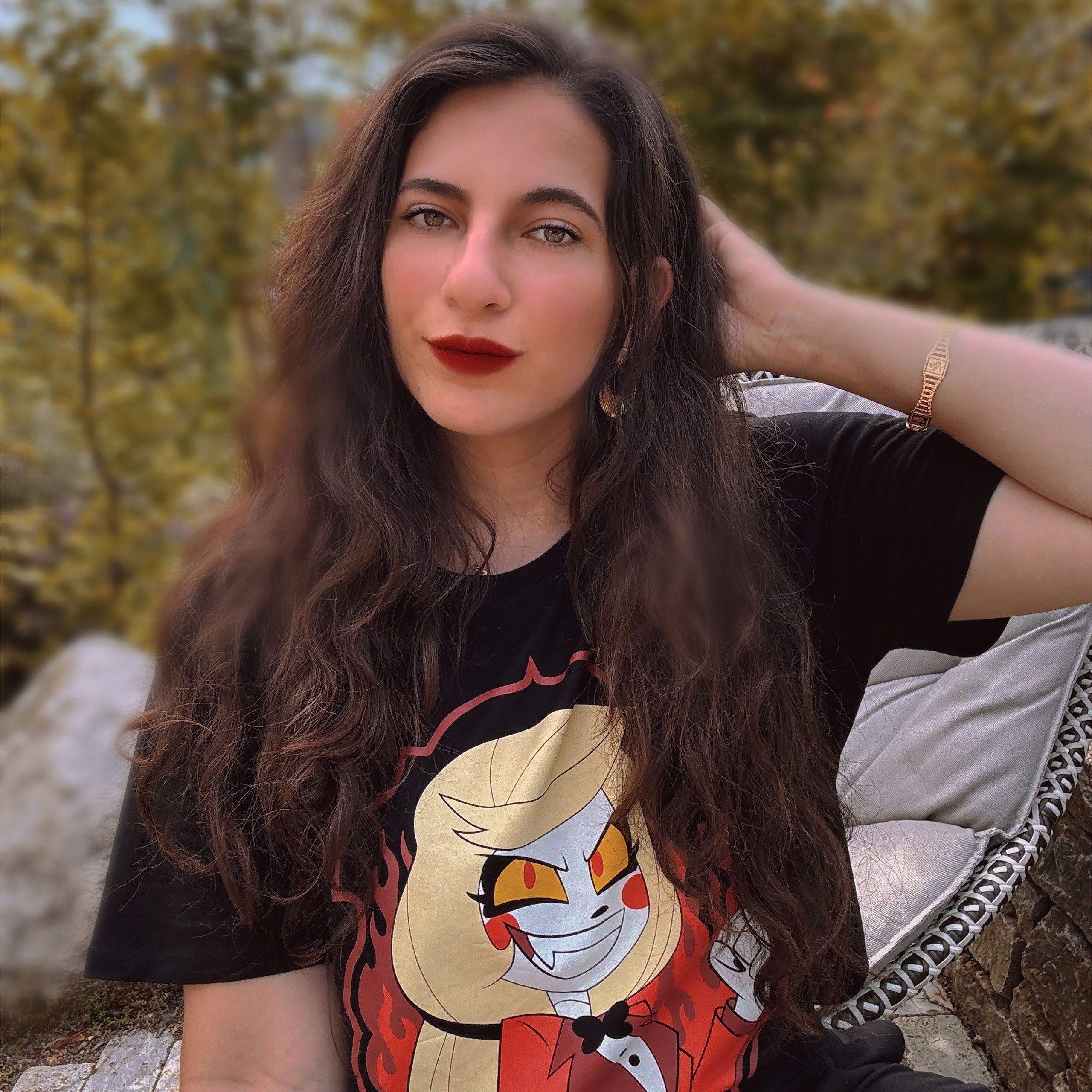Immagine del prodotto T-shirt di Charlie Morningstar per fan di Hazbin Hotel
