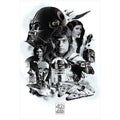 Image produit Star Wars - Affiche Maxi Montage du 40ème Anniversaire