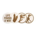 Produktbild Jurassic Park - Life Found A Way Untersetzer 4er Set