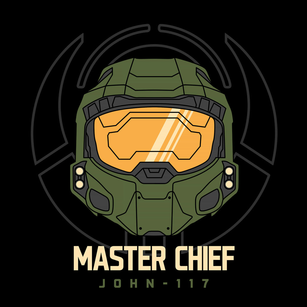 Immagine del prodotto T-shirt Master Chief per fan di Halo nero
