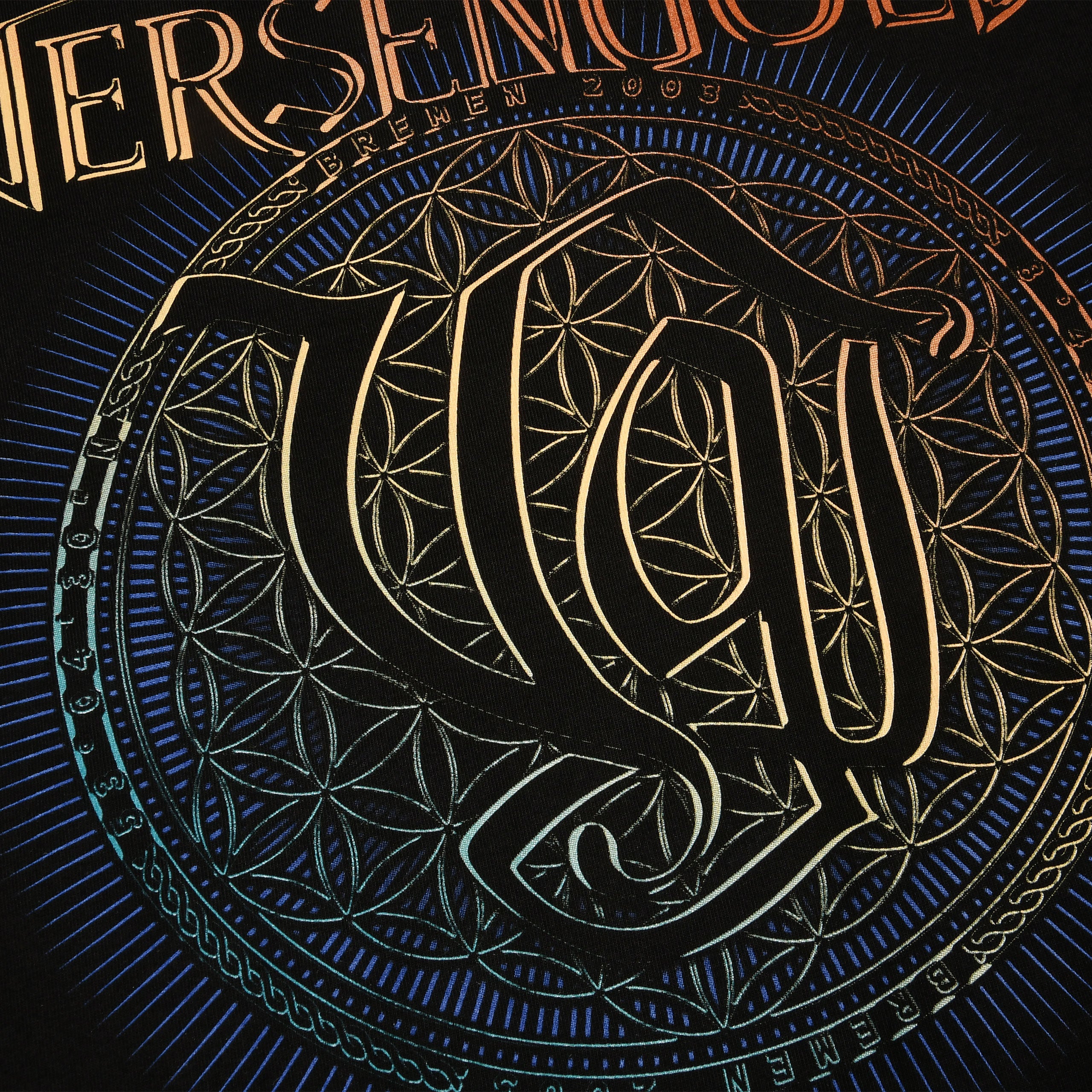 Produktbild Versengold - Flower of Life T-Shirt schwarz