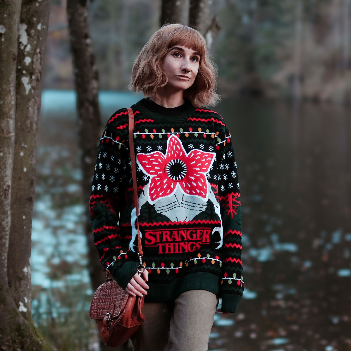 Image produit Stranger Things - Pull tricoté Demogorgon