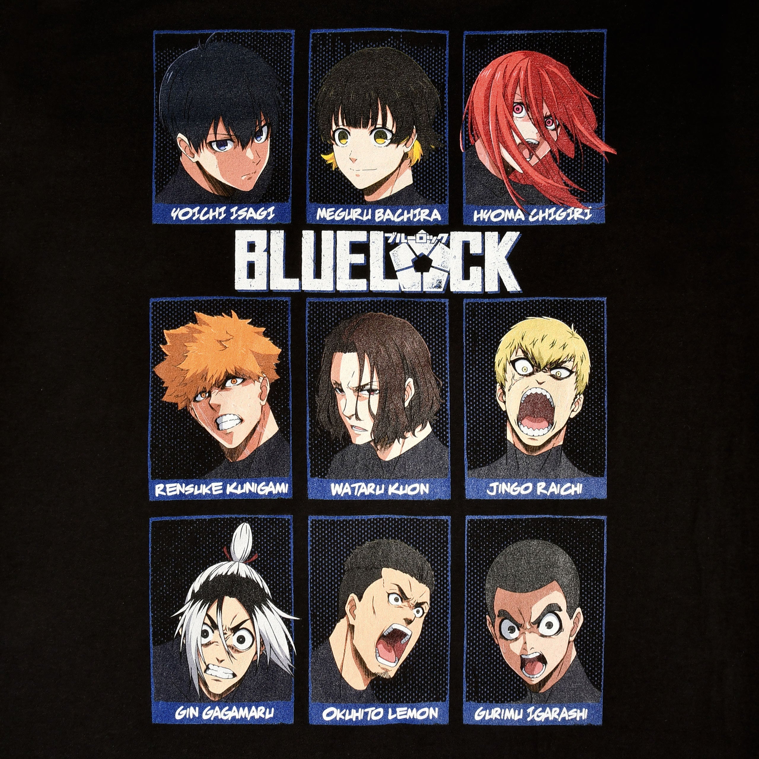 Produktbild Blue Lock - Characters T-Shirt schwarz