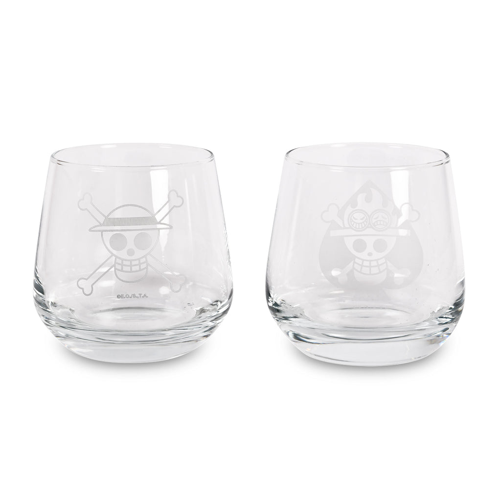 Produktbild One Piece - Luffy & Ace Gläser 2er Set