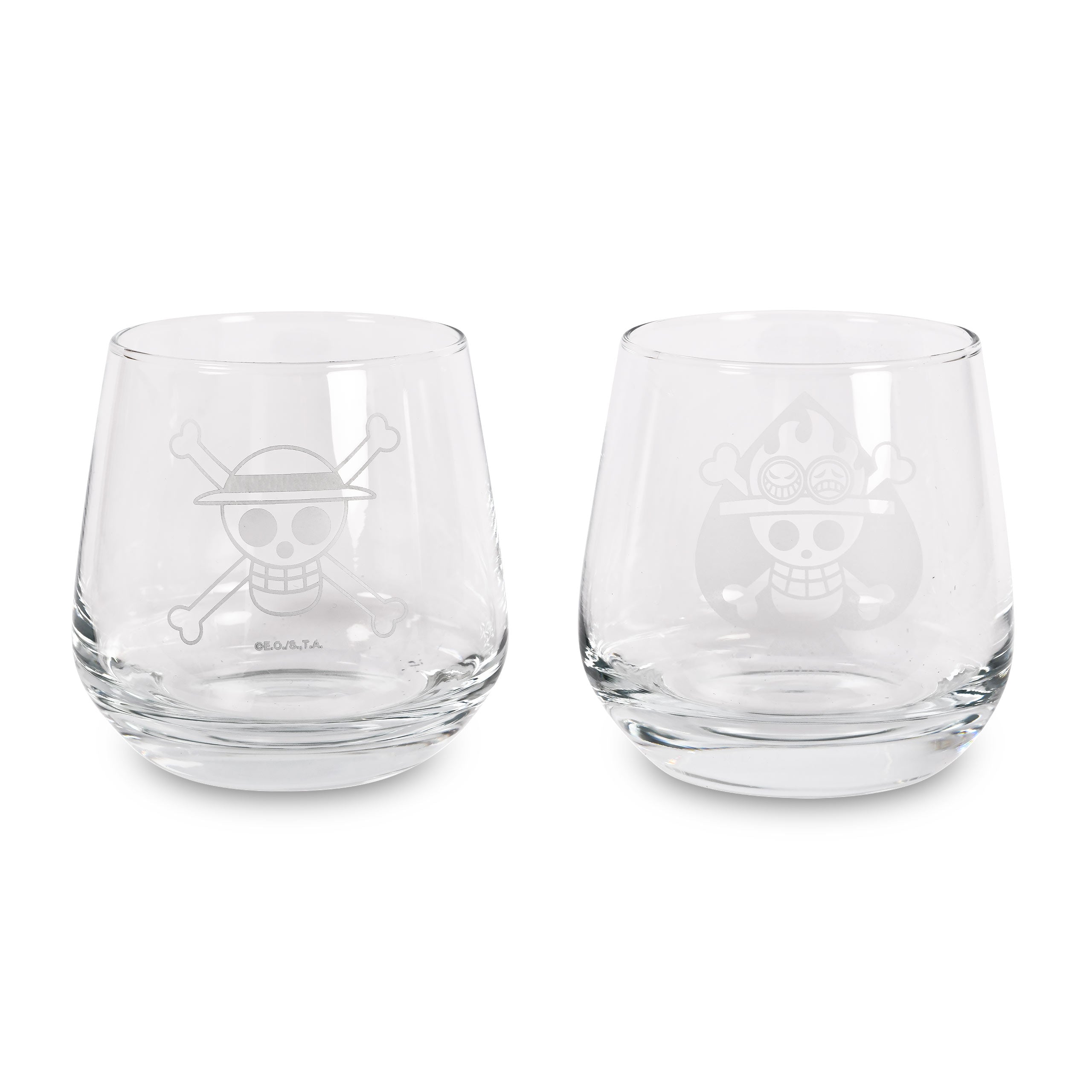 Produktbild One Piece - Luffy & Ace Gläser 2er Set
