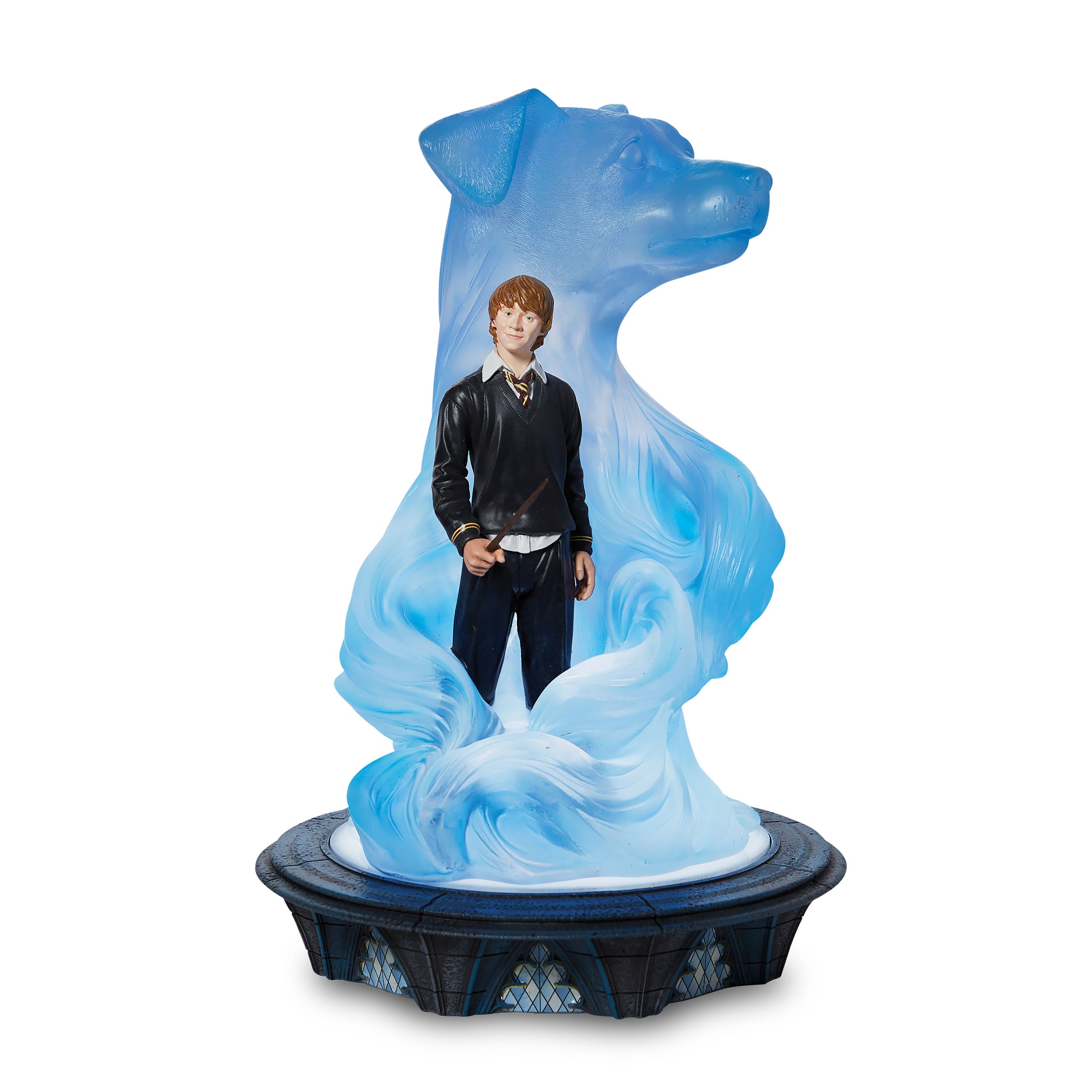Image produit Ron avec figurine Diorama Patronus avec lumière - Harry Potter
