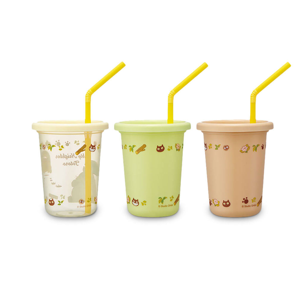 Produktbild Totoro - Katzenbus und Totoro Becher mit Strohhalm 3er Set