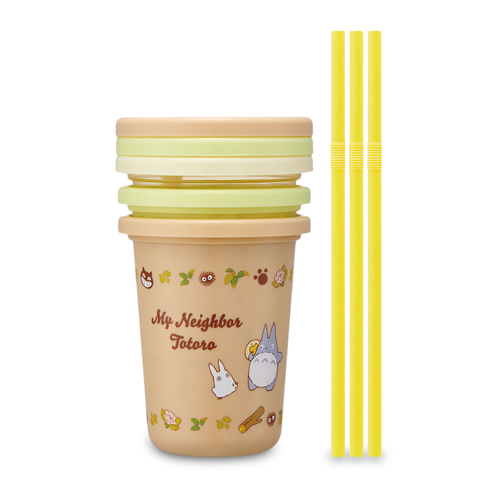 Produktbild Totoro - Katzenbus und Totoro Becher mit Strohhalm 3er Set