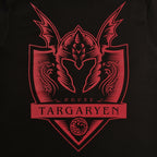 Image produit T-shirt Targaryen noir - Maison du Dragon