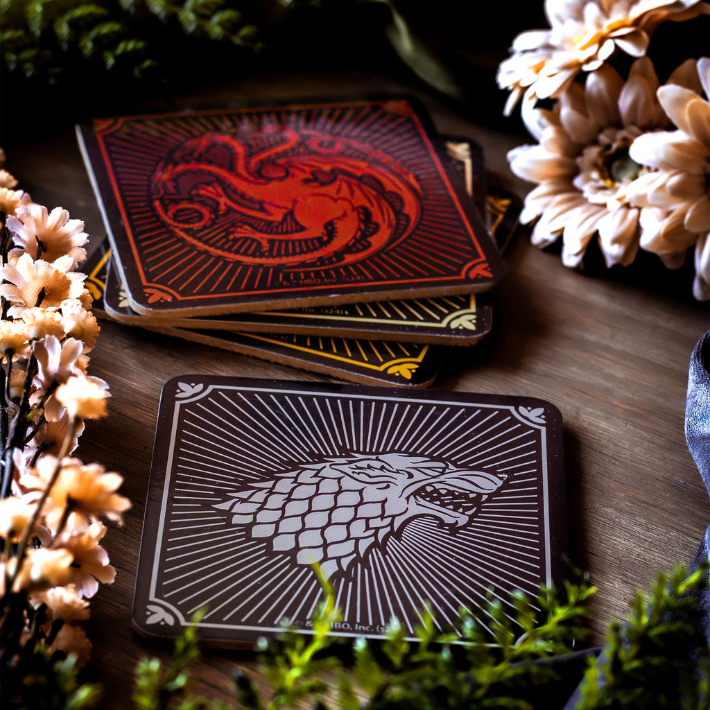 Immagine del prodotto Game of Thrones - Sottobicchieri con stemmi delle case, set di 4
