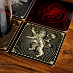 Immagine del prodotto Game of Thrones - Sottobicchieri con stemmi delle case, set di 4