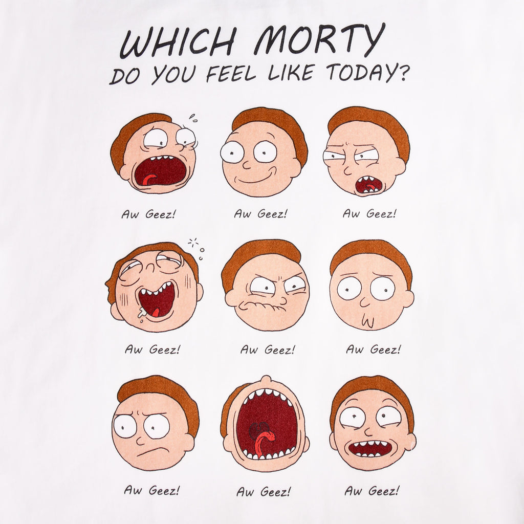 Immagine del prodotto Rick e Morty - Maglietta Emozione di Morty bianca