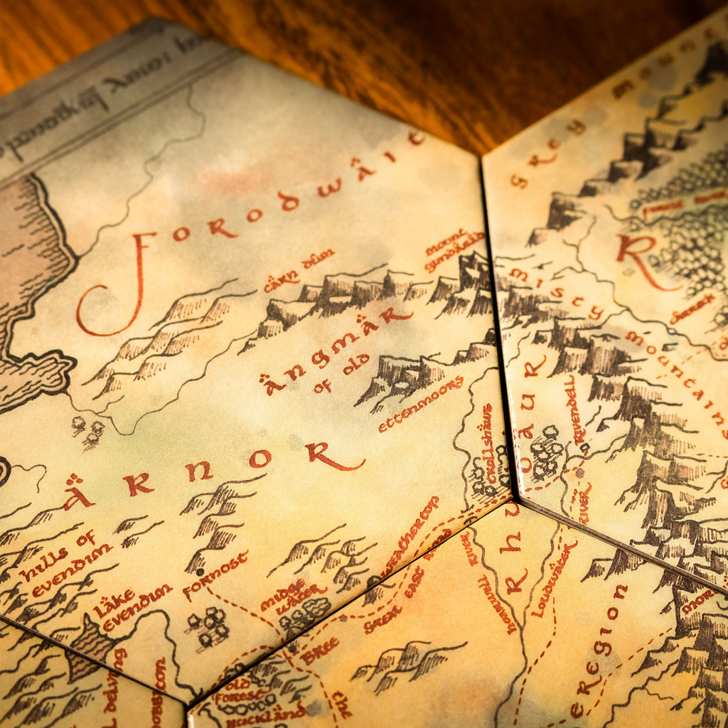 Immagine del prodotto Il Signore degli Anelli - Sottobicchieri Mappa della Terra di Mezzo Set da 12
