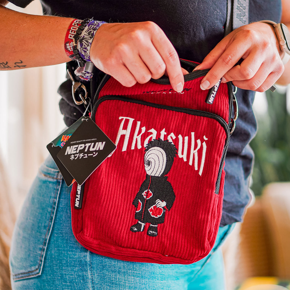 Immagine del prodotto Naruto - Borsa tracolla Akatsuki rossa