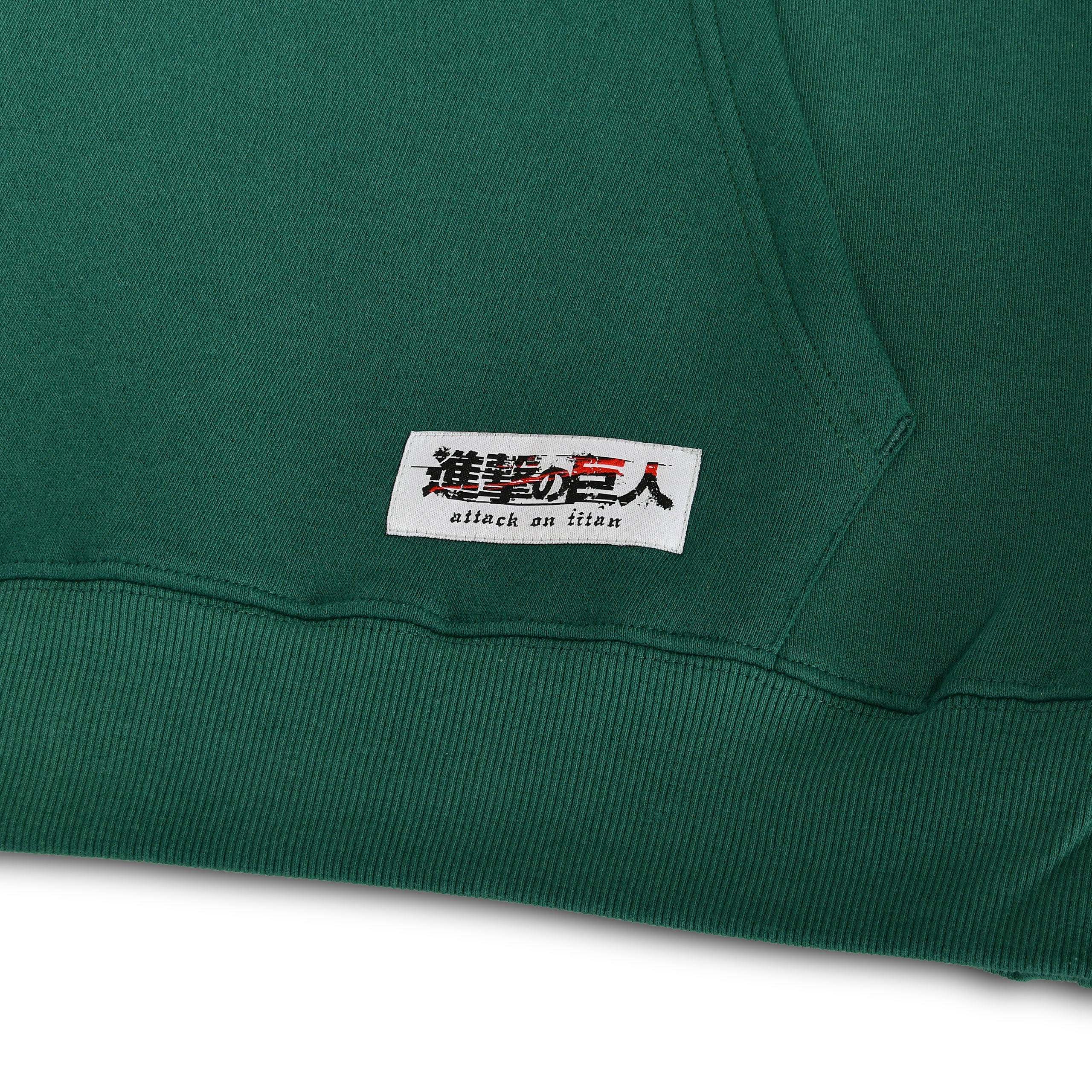 Produktbild Scout Symbol Military Hoodie grün - Attack on Titan