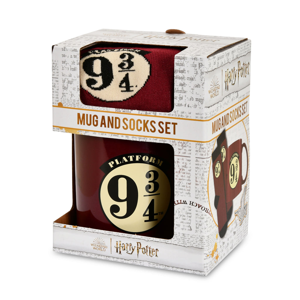 Produktbild Harry Potter - Gleis 9 3/4 Socken und Tasse