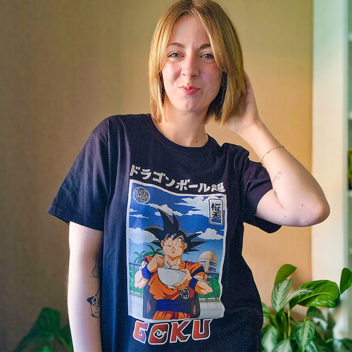 Image produit Dragon Ball - T-shirt Goku Eat noir