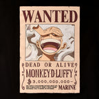 Immagine del prodotto One Piece: Gear 5 - T-shirt Wanted Luffy nera