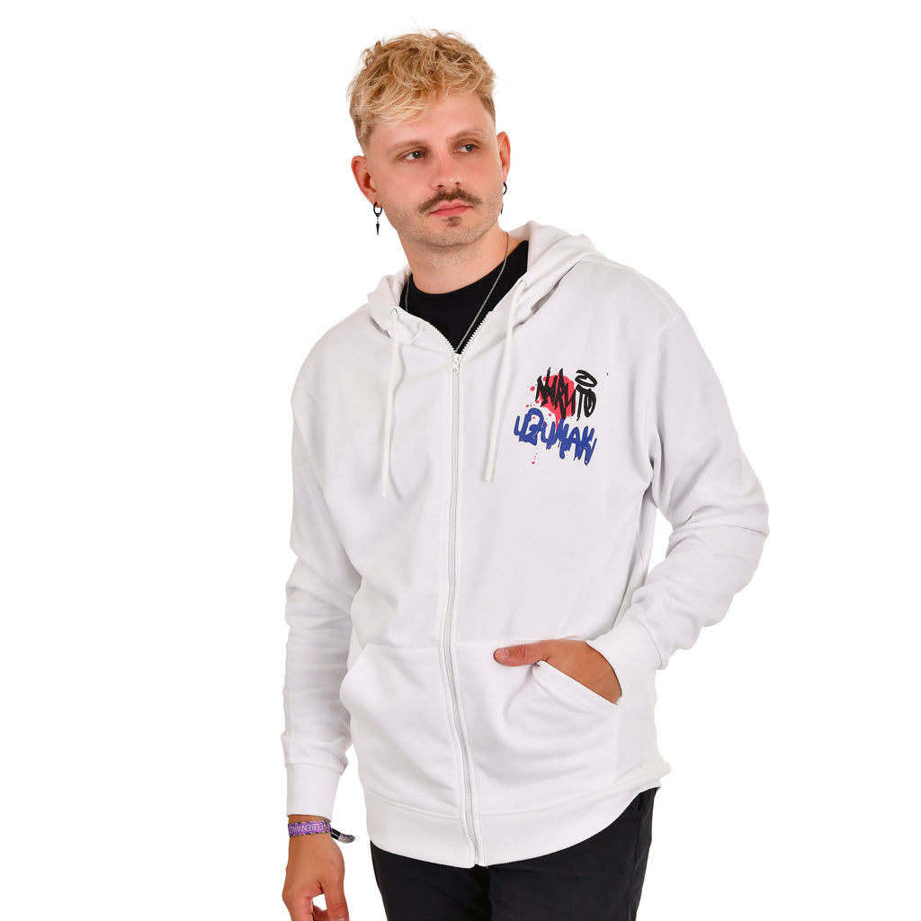 Image produit Naruto - Sweat à capuche Graffiti blanc