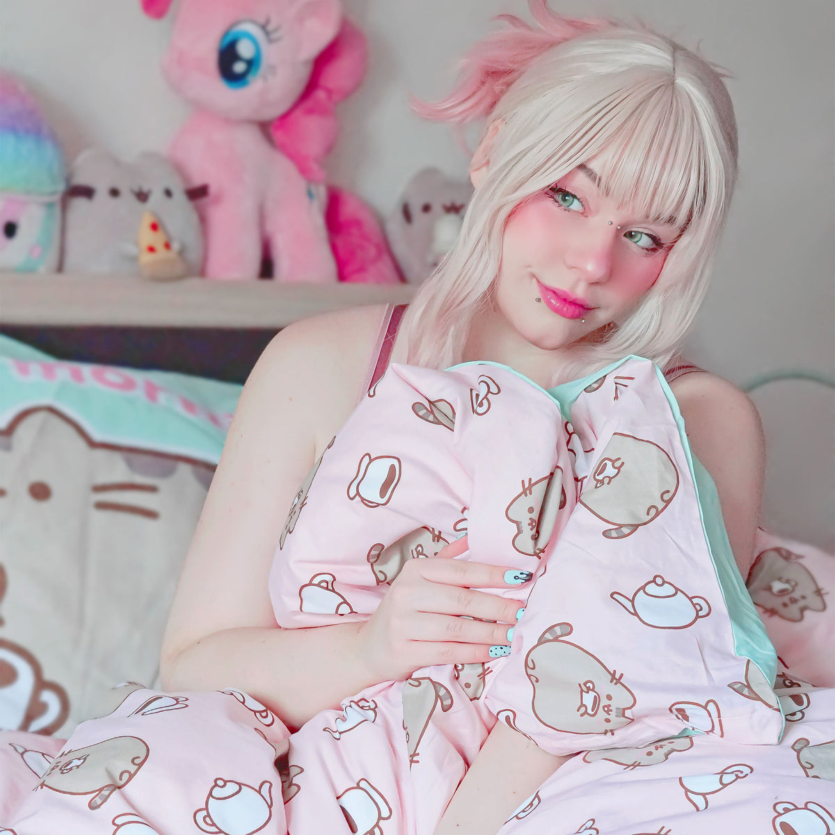 Image produit Pusheen - Linge de lit réversible avec effet Glow in the Dark