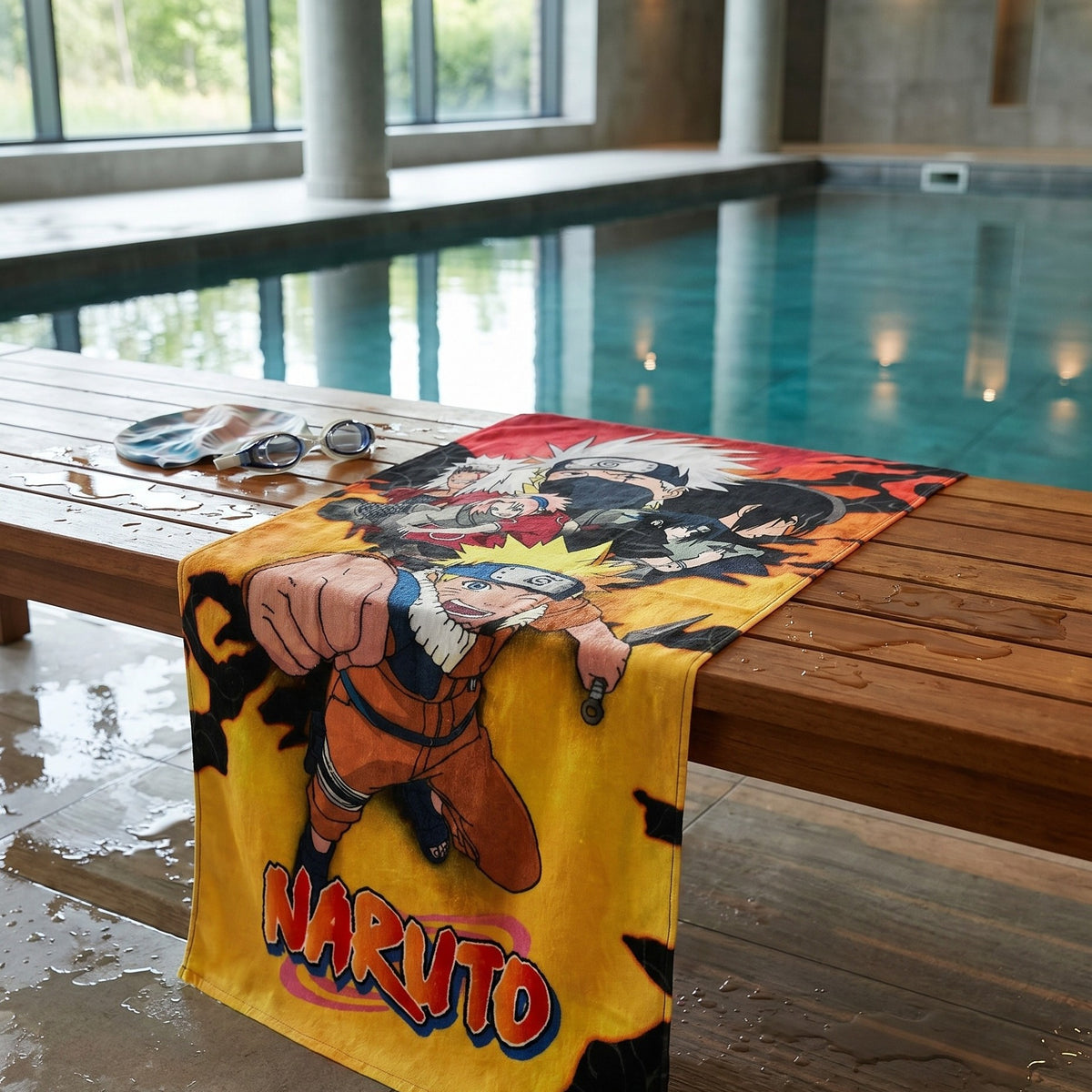 Image produit Naruto Shippuden - Serviette de plage Fight