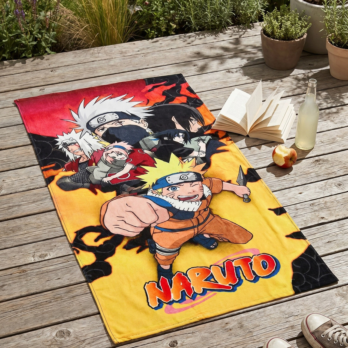 Image produit Naruto Shippuden - Serviette de plage Fight