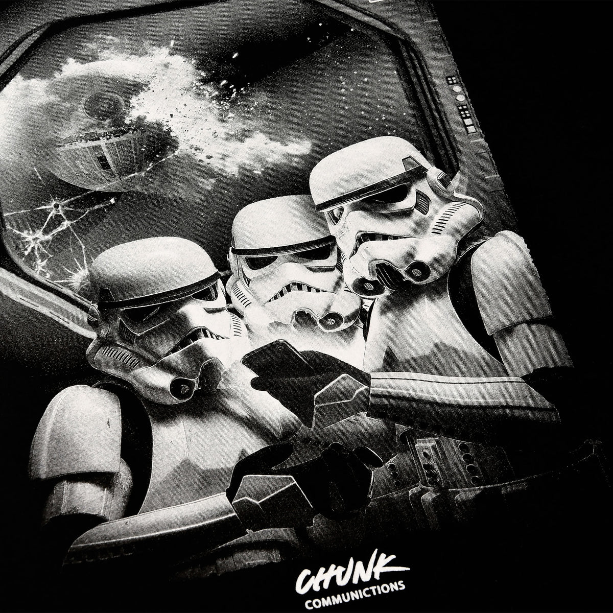 Immagine del prodotto Niente telefoni! T-Shirt per fan di Star Wars nera