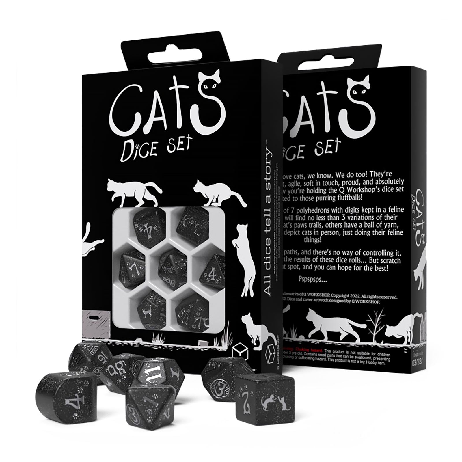Product image Cats Waffle Modern RPG Dice Set 7pcs