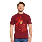 Immagine del prodotto T-shirt Alastor per fan di Hazbin Hotel rossa