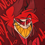 Immagine del prodotto T-shirt Alastor per fan di Hazbin Hotel rossa
