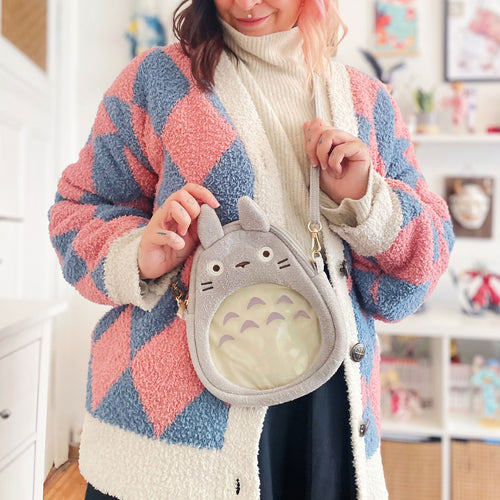 Image produit Totoro - Grand sac à bandoulière en peluche Totoro